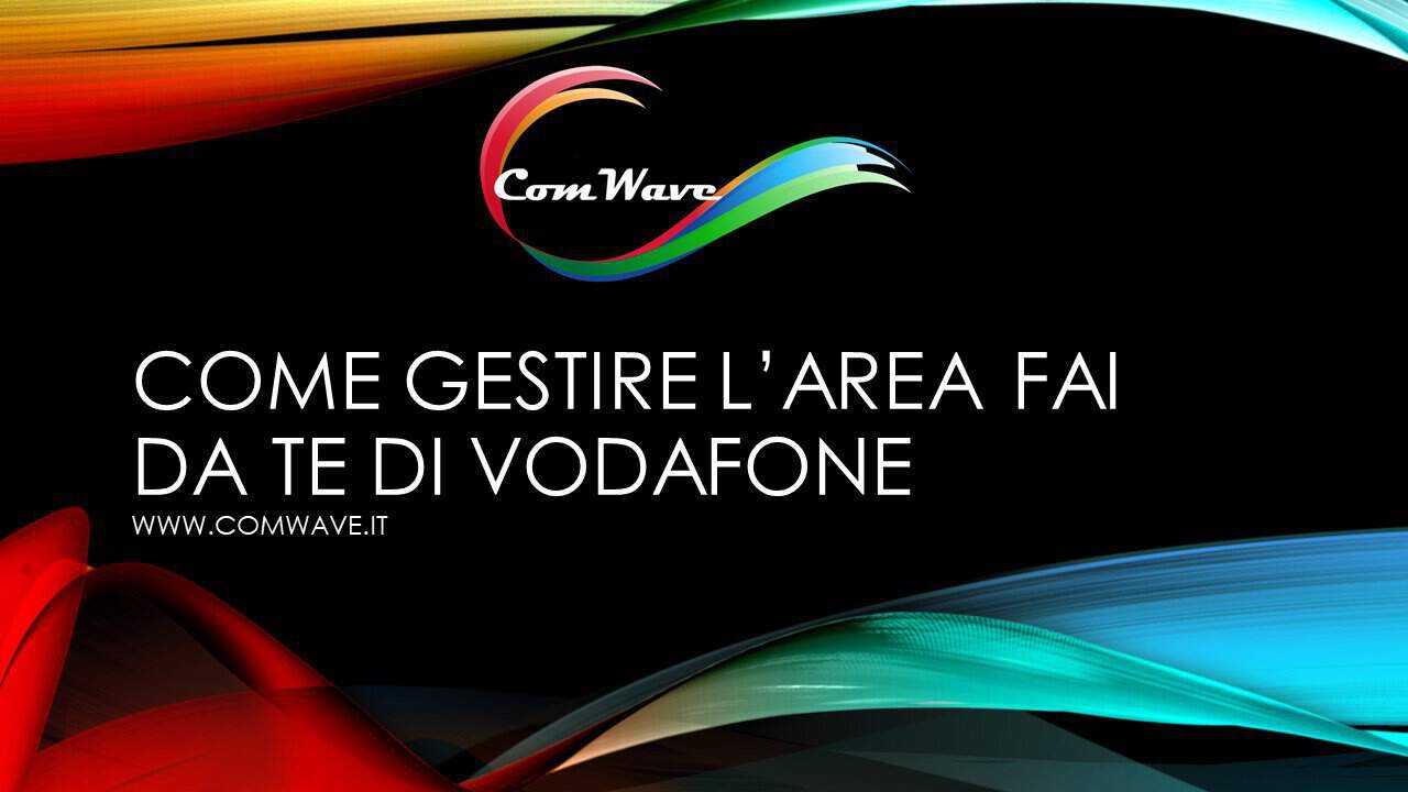 Gestire area fai da te di vodafone