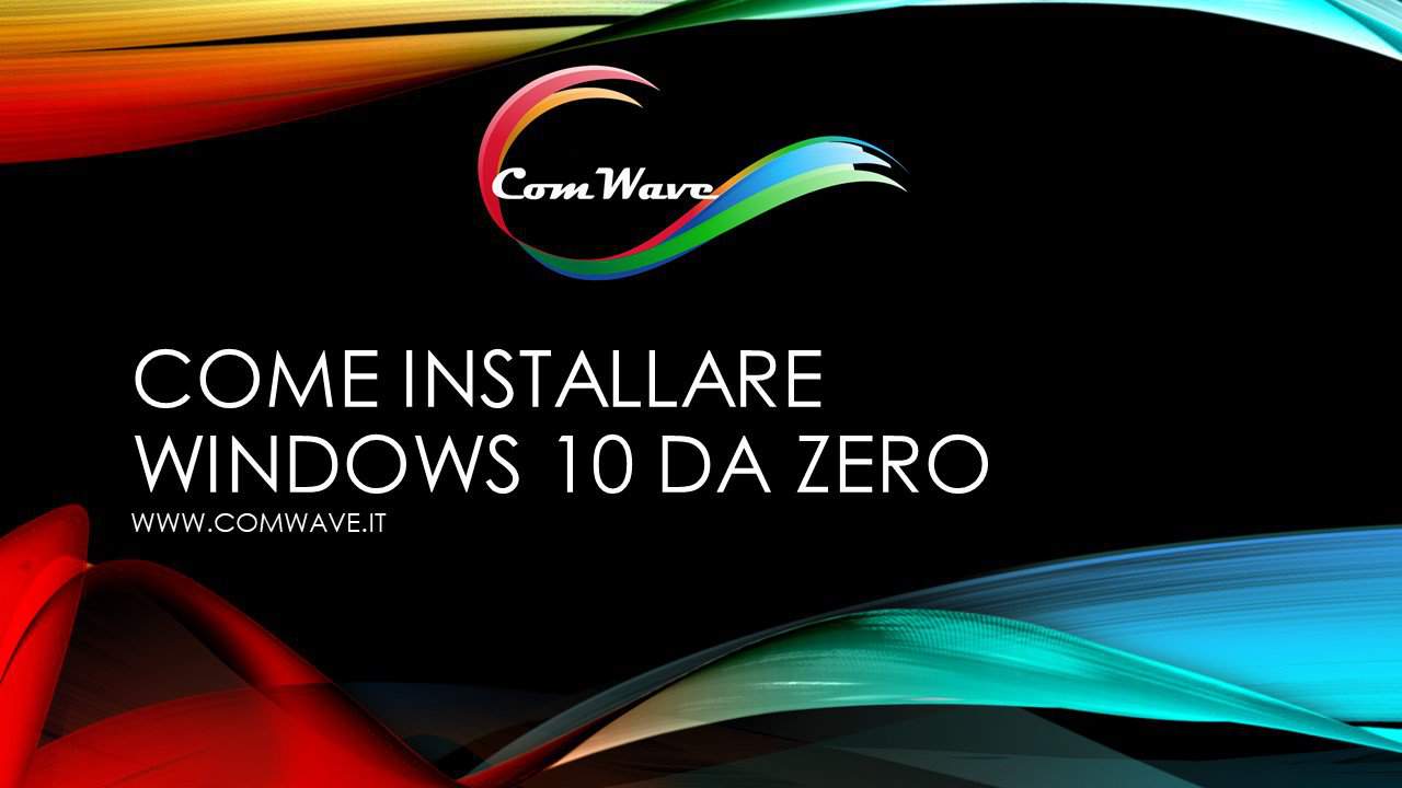 come installare Windows 10 da zero