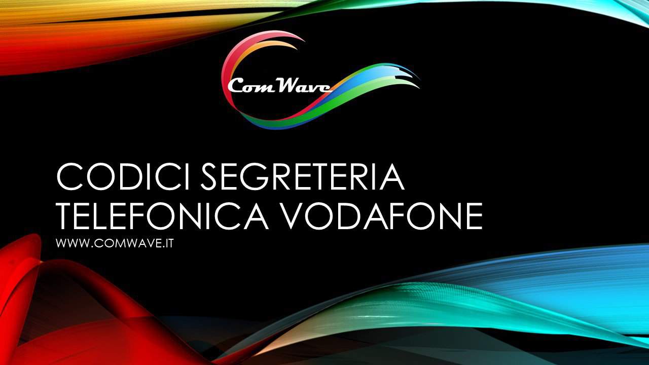 Codici Segreteria telefonica Vodafone
