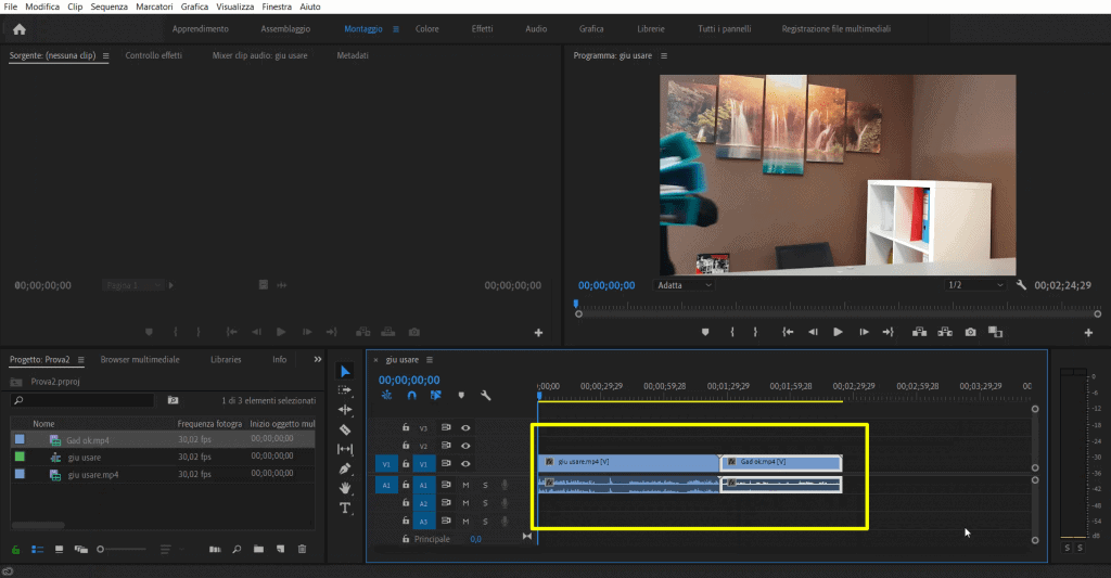 Creare un perfetto video tipo Intervista doPPia in Premiere Pro comwave(1)