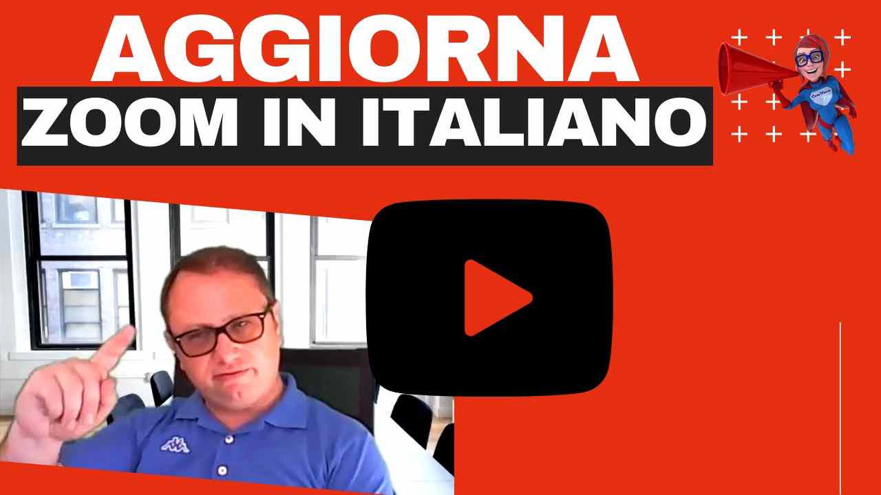 Aggiornare Zoom in italiano Come impostare Zoom meeting in italiano zoom meeting italiano